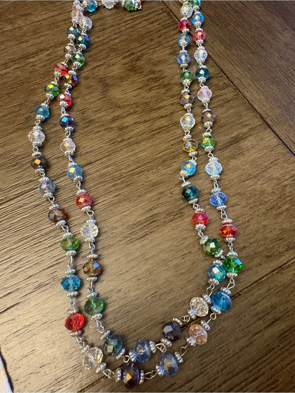 Premier Designs Multicolor Crystal Bead Necklace